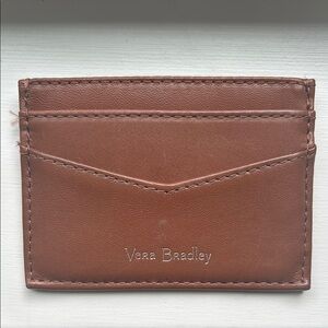 Vera Bradley RFID Brown Leather Card Holder